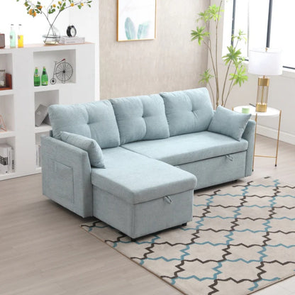 UNITED WE WIN-Furniture, modular L-shaped sofa, modular long sofa with reversible chaise lounge, Sofa bed, Sleeper sofa, modular sofa combination with storage seats.-海智集-Default-