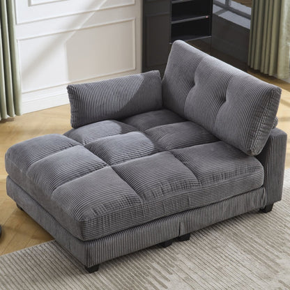 UNITED WE WIN Sleeper Sofa Couch Bed,Oversized Chaise Lounge Chair Cozy Cloud Couch-海智集-Default-