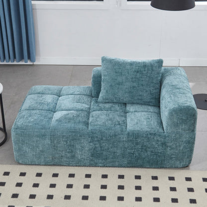 UNITED WE WIN Chenille Loveseat Sofa,Minimalist Modular Couches Sleeper for Living Room Bedroom Apartment Lounge-海智集-Default-