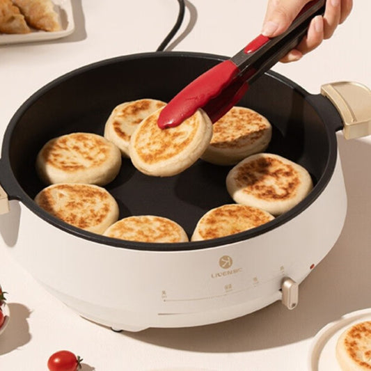 Electric Griddle for Home Use, Deepened and Enlarged Griddle, Electric Frying Pan, Pancake Maker, Multi-Functional Electric Griddle, Electric Pancake Pan, Flat Iron, Integrated Steak Griddle, Hot Pot-海智集-