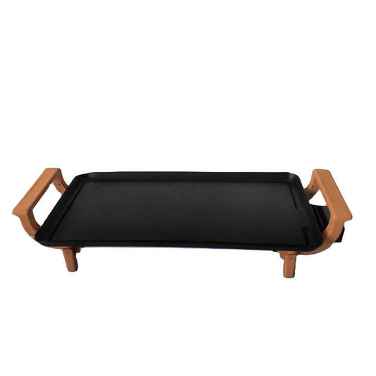 Portable Electric BBQ Grill High Quality Multifunction Kitchen Table Indoor Smokeless Collapsible Nylon Handle for Household Use-海智集-