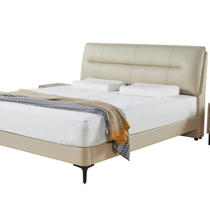 Light Luxury Adjustable Bed - Genuine Italian Leather & Whisper-Quiet Motors-海智集-