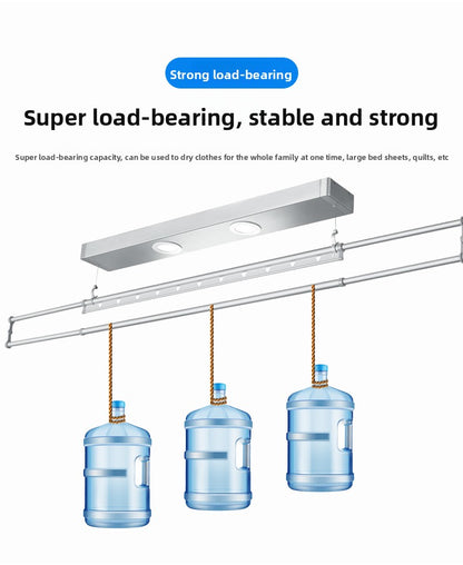 Generation Small Single Rod Intelligent Remote Control Electric Lifting Clothes Dryer Balcony Lifting Clothes Rack-海智集-