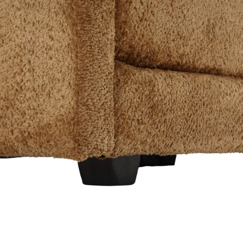 Modern Large L-Shape Sectional Chenille fabric, movable pedals, detachable armrests, oversized three-seat Sofa-海智集-Default-