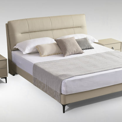 Light Luxury Adjustable Bed - Genuine Italian Leather & Whisper-Quiet Motors-海智集-