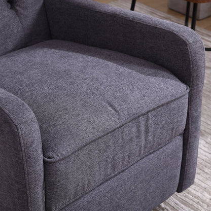 COOLMORE Rocking Recliner Chair,360 Degree Swivel Nursery Rocking Chair,Glider Chair,Modern Small Rocking Swivel Recliner Chair for Bedroom,Living Room Chair Home Theater Seat (Dark Gray)-海智集-Default-