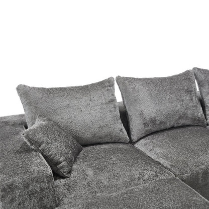 UNITED WE WIN Stylish fabric, excellent touch, L-shaped design, intimate comfort, large seated depth, free stretch, random combination, flexible, full compression, no installation of the sofa-海智集-Default-