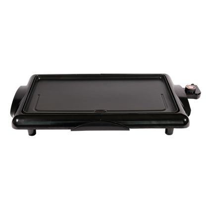 Multifunction Portable Indoor Table Top Bbq Electric Smokeless Barbecue Grill Commercial Electric Griddle Pan Black 120V-海智集-