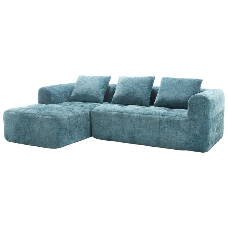 UNITED WE WIN 98.42-inch modular sectional sofa, modern modular L-shaped sofa with chaise longue, equipped with small side pockets and free of compression during installation.-海智集-Default-