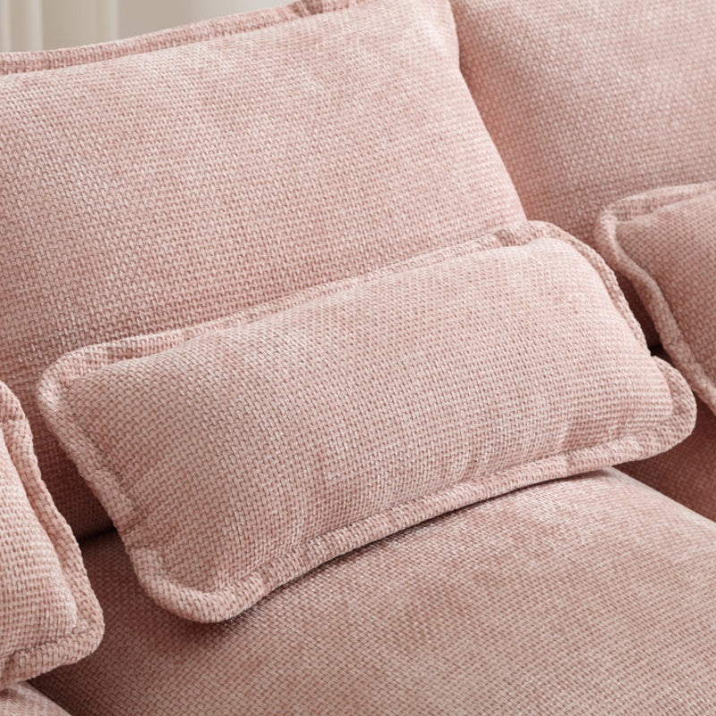 UNITED WE WIN Chenille, high quality sponge filling, solid wood frame, oversized four-seater, U-shaped combination sofa-海智集-Default-