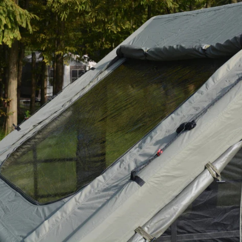 Inflatable Camping Tent Easy Setup 4 Season Glamping Tent with High Performance Inflatable Structure 4-6 Persons Waterproof Windproof Outdoor Self-Supporting Blow up Tent Air Tent Portable House Green-海智集-Default-