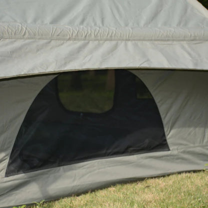 Inflatable Camping Tent Easy Setup 4 Season Glamping Tent with High Performance Inflatable Structure 4-6 Persons Waterproof Windproof Outdoor Self-Supporting Blow up Tent Air Tent Portable House Green-海智集-Default-