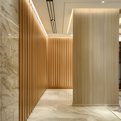 Creative Beautiful Wood Accent Wall Panels for Your Living Room Floor-to-ceiling Wooden Wall Panels