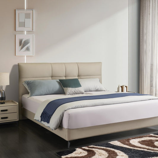 Mediterranean Style Leather Bed | Resort-Inspired Relaxation Haven-海智集-