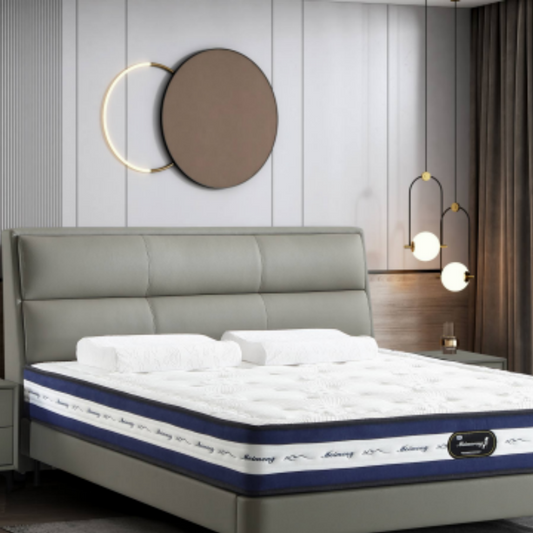 Luo LAN Series Italian Light Luxury Leather Bed T572 # 220 * 180 * 105 (Single bed without headboard-海智集-