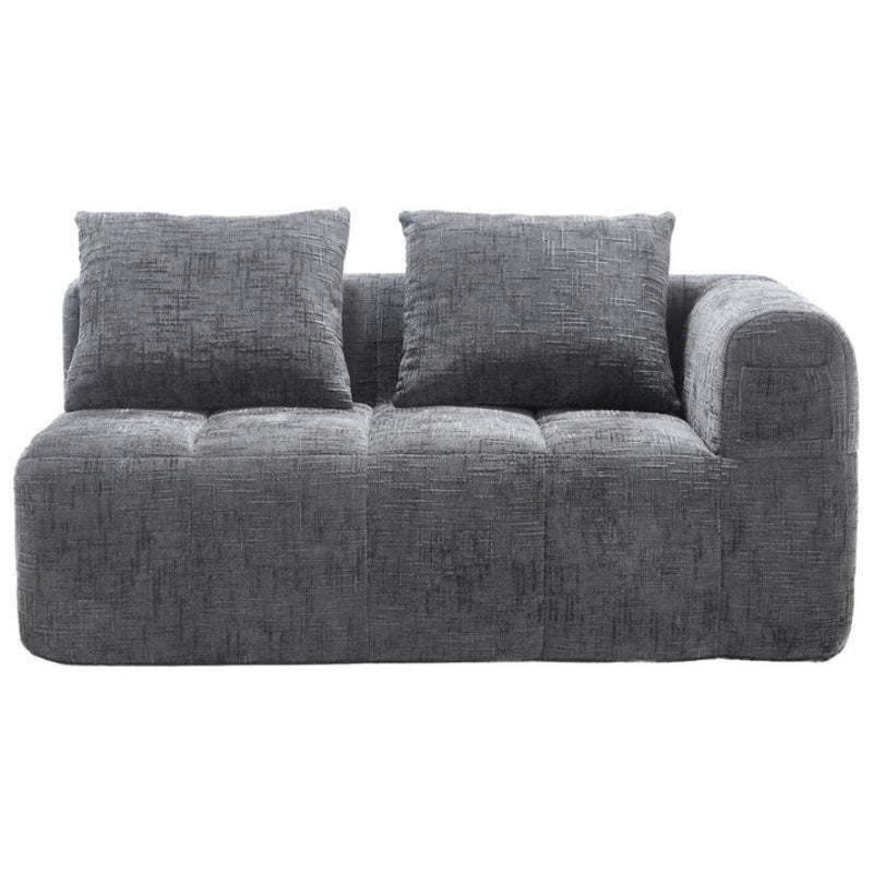 UNITED WE WIN Chenille Loveseat Sofa,Minimalist Modular Couches Sleeper for Living Room Bedroom Apartment Lounge-海智集-Default-