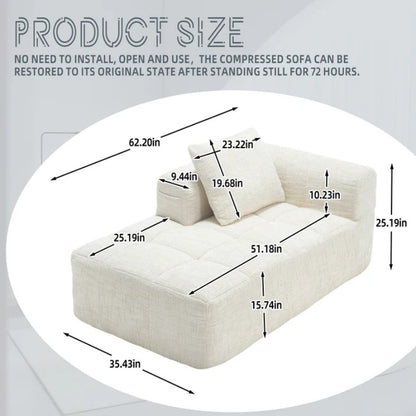 UNITED WE WIN Chenille Loveseat Sofa,Minimalist Modular Couches Sleeper for Living Room Bedroom Apartment Lounge-海智集-Default-
