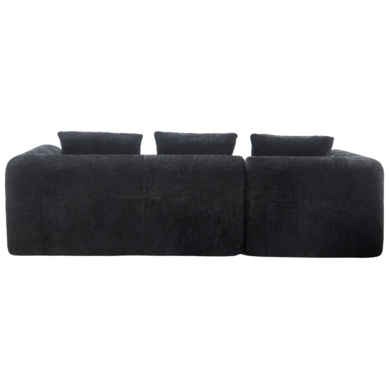 UNITED WE WIN 98.42-inch modular sectional sofa, modern modular L-shaped sofa with chaise longue, equipped with small side pockets and free of compression during installation.-海智集-Default-