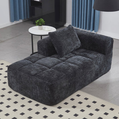 UNITED WE WIN Chenille Loveseat Sofa,Minimalist Modular Couches Sleeper for Living Room Bedroom Apartment Lounge-海智集-Default-