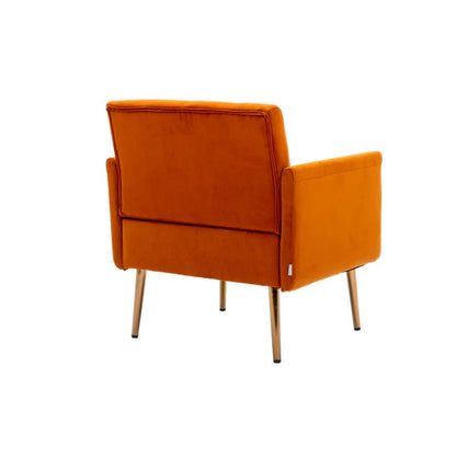 COOLMORE Accent Chair ,leisure single sofa with Rose Golden feet-海智集-Default-