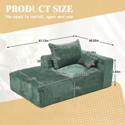 UNITED WE WIN Exquisite fabric technology, intimate two-person design, lazy leisure sitting, free combination of flexible and changeable, a wide range of scene applicability of the sofa-海智集-Default-