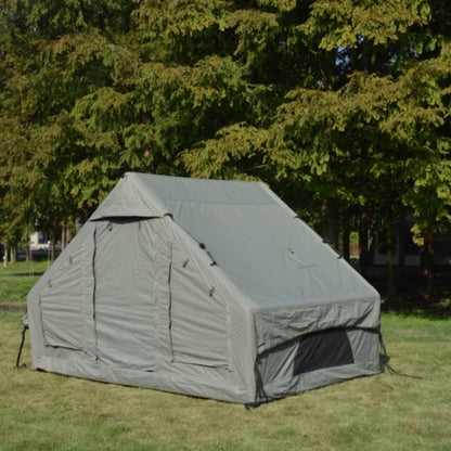 Inflatable Camping Tent Easy Setup 4 Season Glamping Tent with High Performance Inflatable Structure 4-6 Persons Waterproof Windproof Outdoor Self-Supporting Blow up Tent Air Tent Portable House Green-海智集-Default-