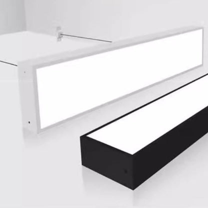 Hanging wire long strip office light, gym meeting room, commercial engineering square tube led aluminum alloy ceiling light-海智集-