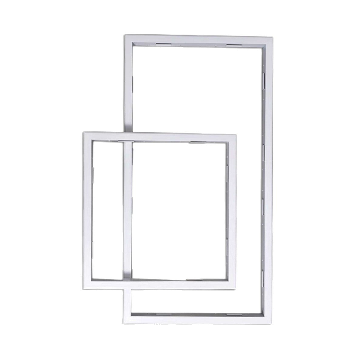 Integrated Ceiling Conversion Frame Panel Light Bathroom Heater Adapter Frame Surface Mounted Concealed Aluminum Alloy Frame 300x300x600-Kitchen & Bathroom-海智集-[Concealed Installation] 300X300 Conversion Frame - White-