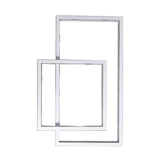 Integrated Ceiling Conversion Frame Panel Light Bathroom Heater Adapter Frame Surface Mounted Concealed Aluminum Alloy Frame 300x300x600-Kitchen & Bathroom-海智集-[Concealed Installation] 300X300 Conversion Frame - White-