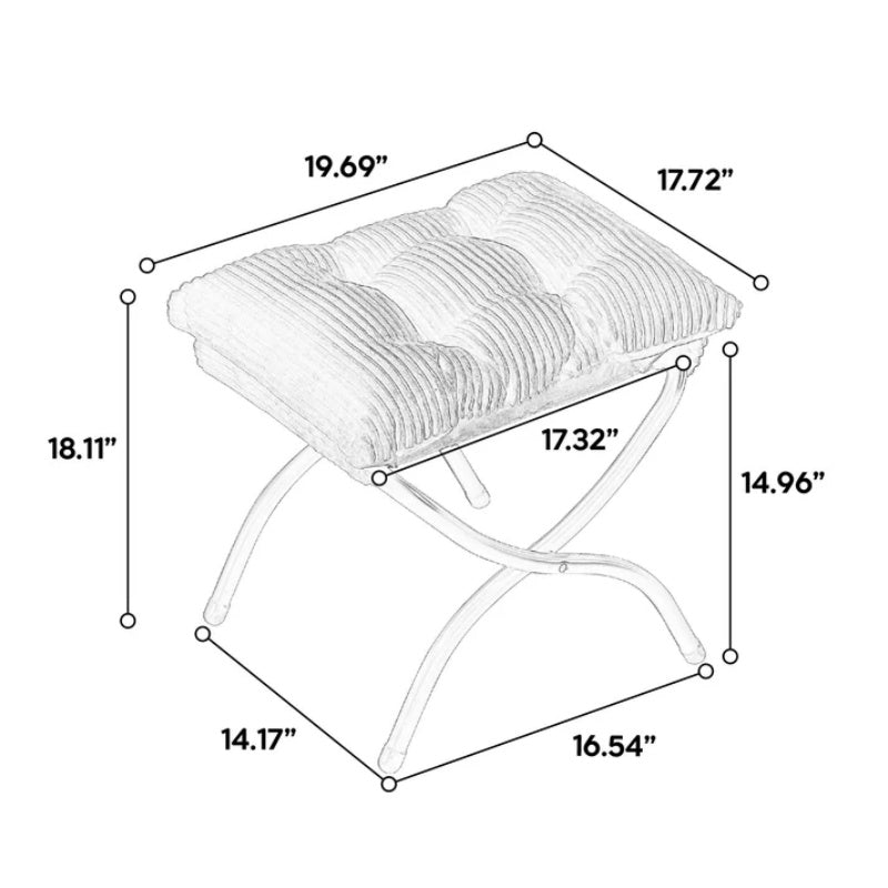 Lazy Chair with Ottoman, Modern Lounge Accent Chair with Armrests and a Side Pocket, Leisure Upholstered Sofa Chair Reading Chair with Footrest for Small Space, Corner Chair-White-海智集-Default-