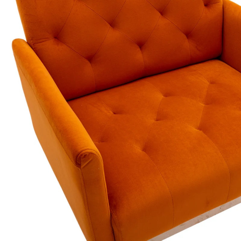 COOLMORE Accent Chair ,leisure single sofa with Rose Golden feet-海智集-Default-
