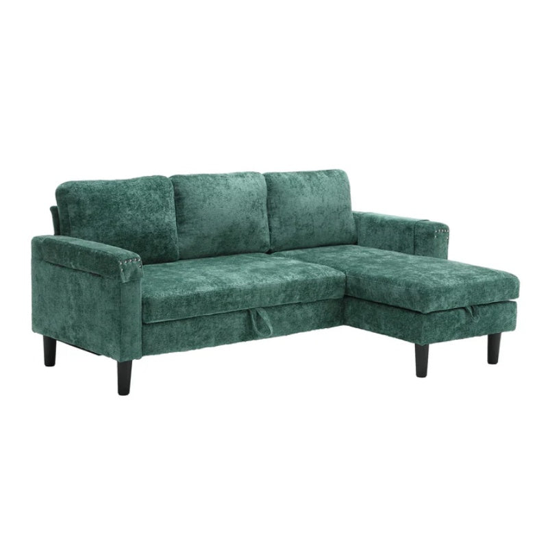 UNITED Sectional Sofa Reversible Sectional Sleeper Sectional Sofa with Storage Chaise-海智集-Default-