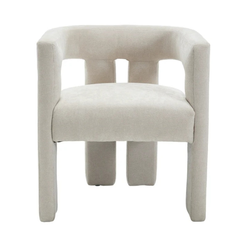 Campcraft Contemporary Designed Fabric Upholstered Accent/Dining Chair /Barrel Side Chairs Kitchen Armchair for Living Room 2PC/SET-海智集-Default-