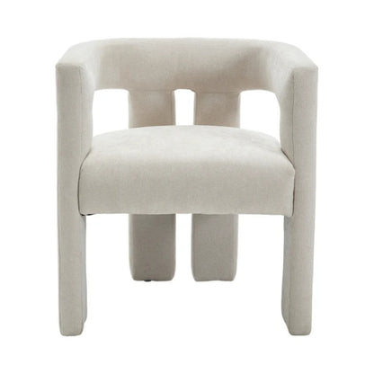 Campcraft Contemporary Designed Fabric Upholstered Accent/Dining Chair /Barrel Side Chairs Kitchen Armchair for Living Room 2PC/SET-海智集-Default-
