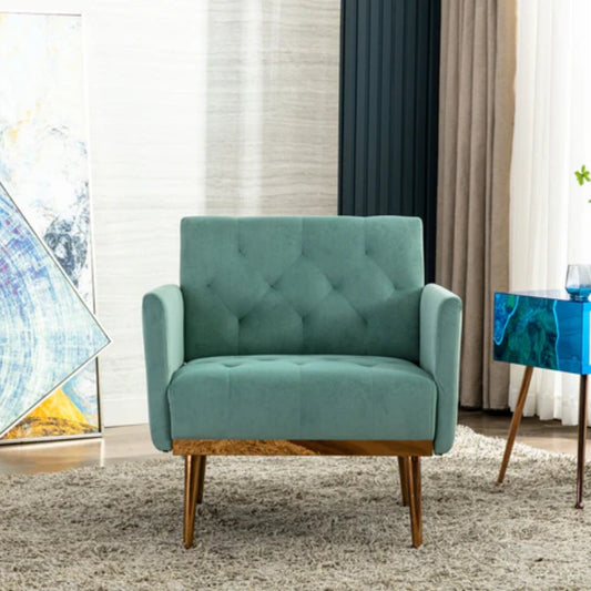 COOLMORE Accent Chair ,leisure single sofa with Rose Golden feet-海智集-Default-