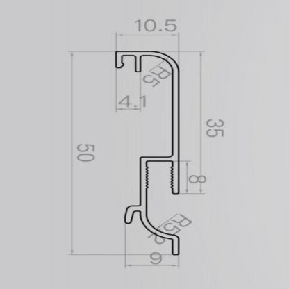 baseboard glowing black baseboard: High-end and elegant-海智集-