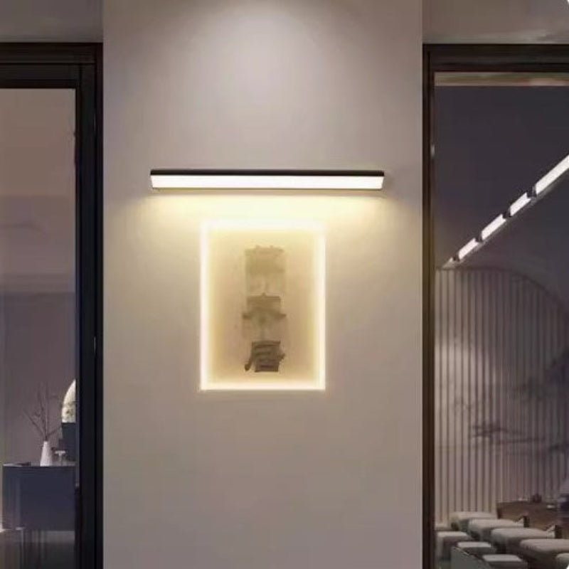 Long strip wall lamps, outdoor waterproof, modern minimalist villa courtyard, hotel exterior wall corridor led long strip wall lamps-海智集-