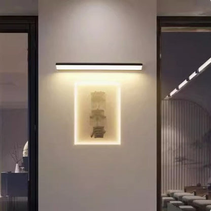 Long strip wall lamps, outdoor waterproof, modern minimalist villa courtyard, hotel exterior wall corridor led long strip wall lamps-海智集-