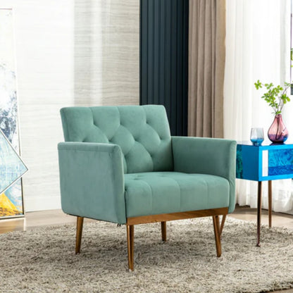 COOLMORE Accent Chair ,leisure single sofa with Rose Golden feet-海智集-Default-