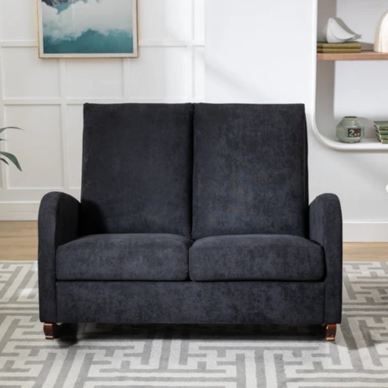 COOLMORE Rocking Chair Upholstered Mid Century Modern Rocker Oversized Wingback Armchair for Living Room-海智集-Default-