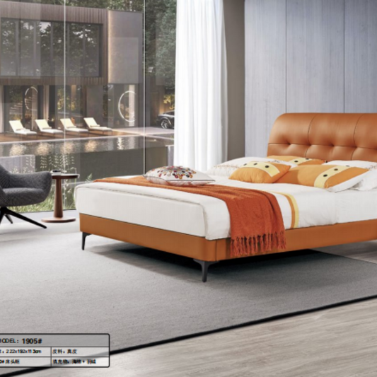 Milano Smart Bed: Premium Leather Adjustable Frame with Sleep Tracking-海智集-