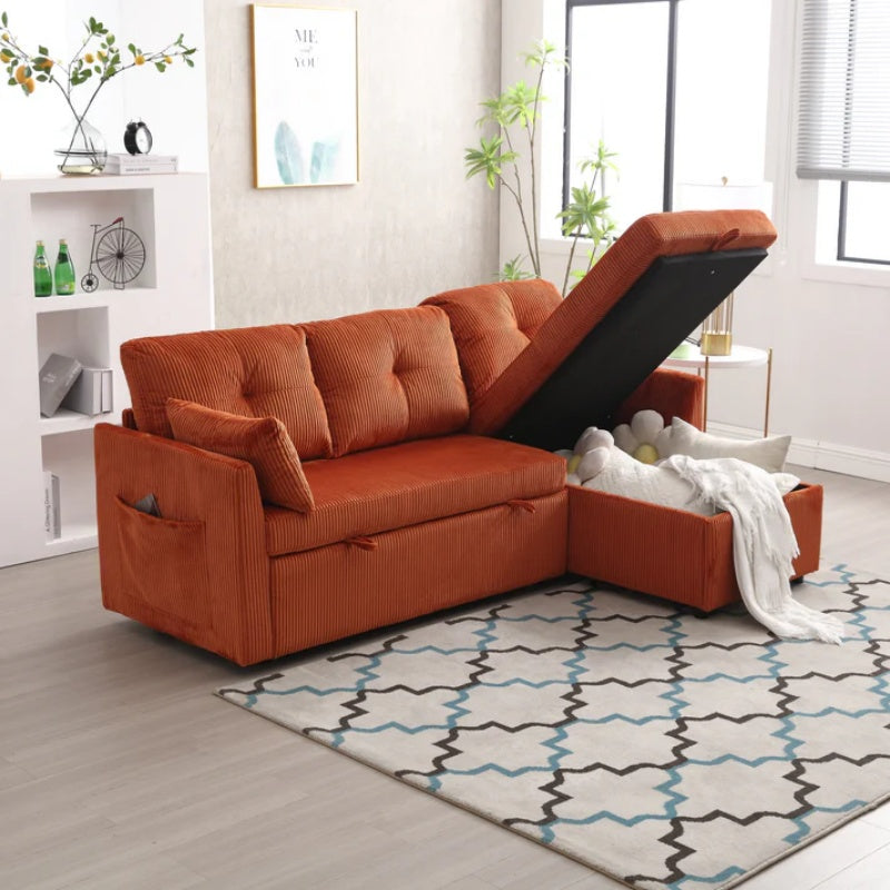 UNITED WE WIN-Furniture, modular L-shaped sofa, modular long sofa with reversible chaise lounge, Sofa bed, Sleeper sofa, modular sofa combination with storage seats.-海智集-Default-