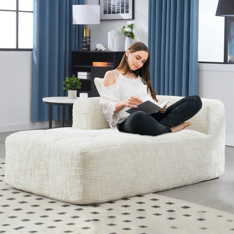 UNITED WE WIN Chenille Loveseat Sofa,Minimalist Modular Couches Sleeper for Living Room Bedroom Apartment Lounge-海智集-Default-