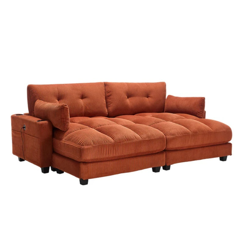 UNITED WE WIN Sleeper Sofa Couch Bed,Oversized Chaise Lounge Chair Cozy Cloud Couch-海智集-Default-