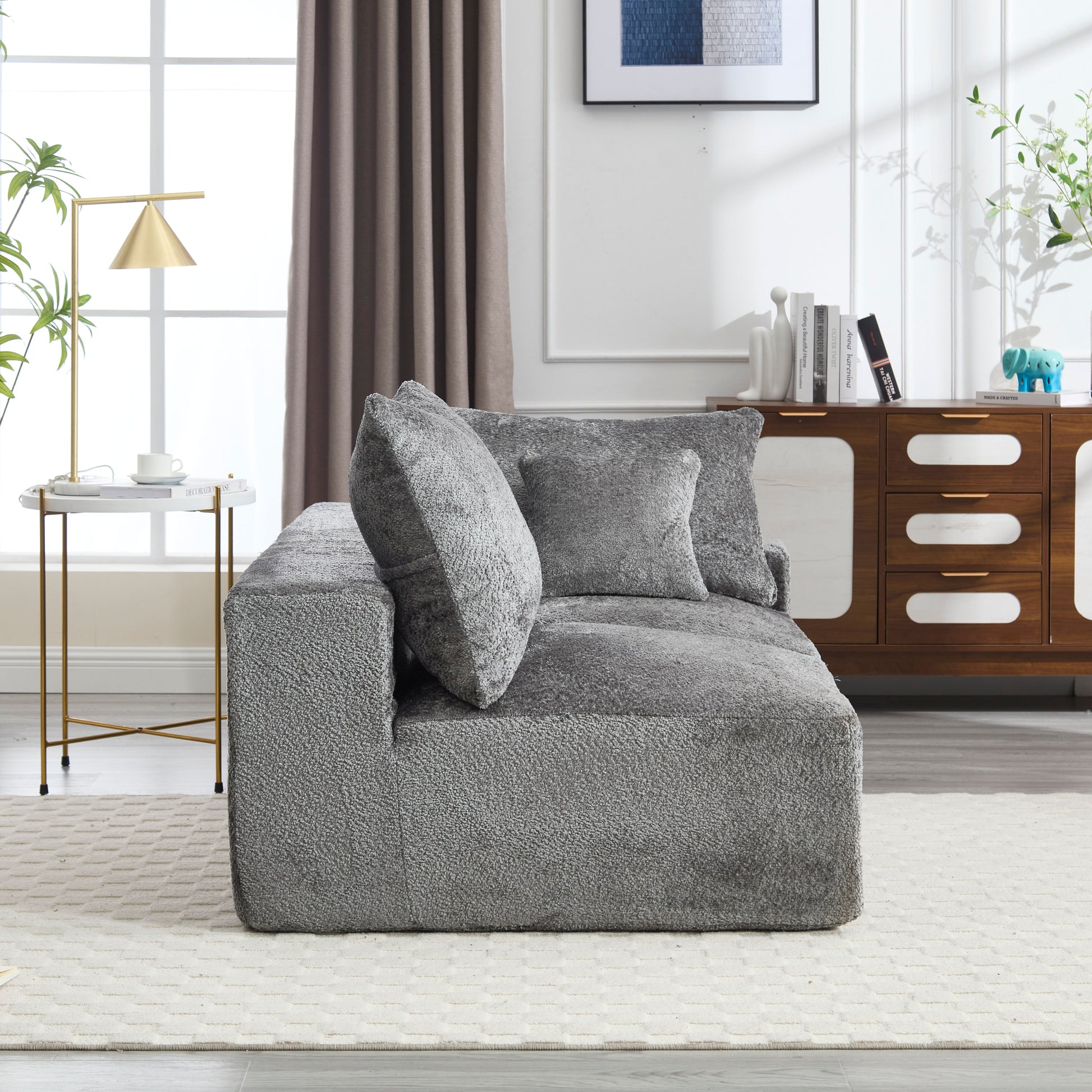 UNITED WE WIN Exquisite fabric technology, intimate two-person design, lazy leisure sitting, free combination of flexible and changeable, a wide range of scene applicability of the sofa-海智集-Default-