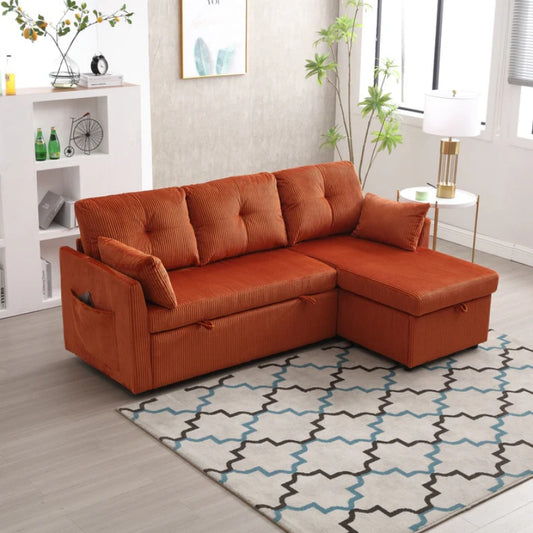 UNITED WE WIN-Furniture, modular L-shaped sofa, modular long sofa with reversible chaise lounge, Sofa bed, Sleeper sofa, modular sofa combination with storage seats.-海智集-Default-