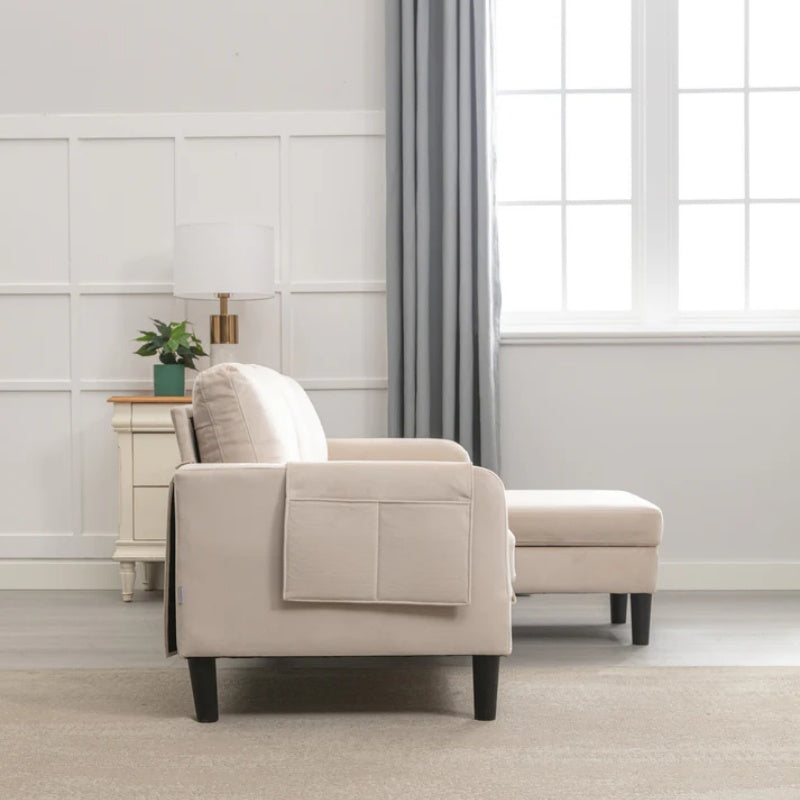 UNITED WE WIN Sectional Sofa Reversible Sectional Sleeper Sectional Sofa with Storage Chaise-海智集-Default-