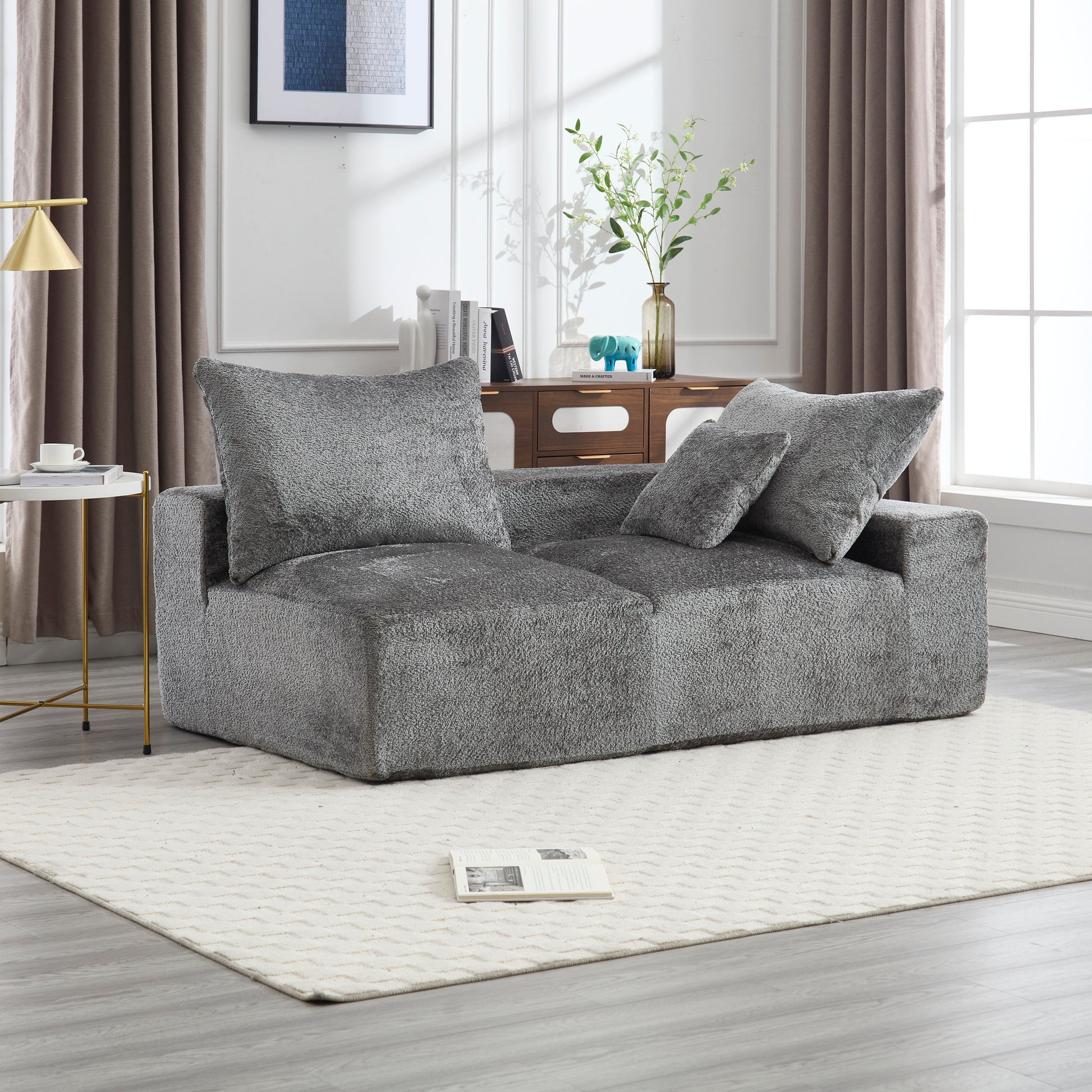 UNITED WE WIN Exquisite fabric technology, intimate two-person design, lazy leisure sitting, free combination of flexible and changeable, a wide range of scene applicability of the sofa-海智集-Default-