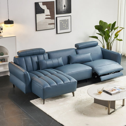 Scratch-Resistant Pull-Up Leather Sofa-海智集-