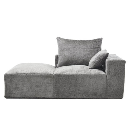 UNITED WE WIN Memory Foam 2-Seater Couch, No Installation & Easy to Transport, Deep Seat Modern Sofa with Chenille Fabric, Couch for Living Room, Bedroom, Apartment, Home Office-海智集-Default-